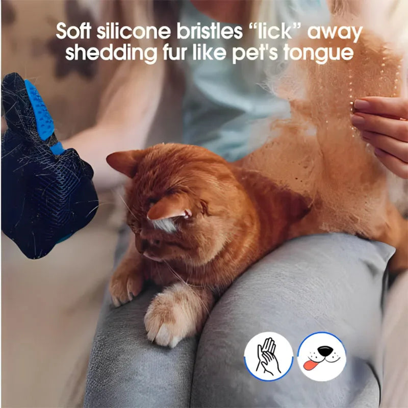 Silicone Pet Grooming Glove Brush For Dogs And Cats