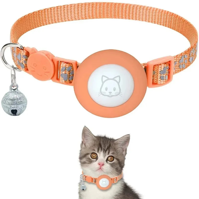 Cat Collar Compatible with Apple Airtag with Bell