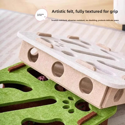 Cat Puzzle Toy With Ball