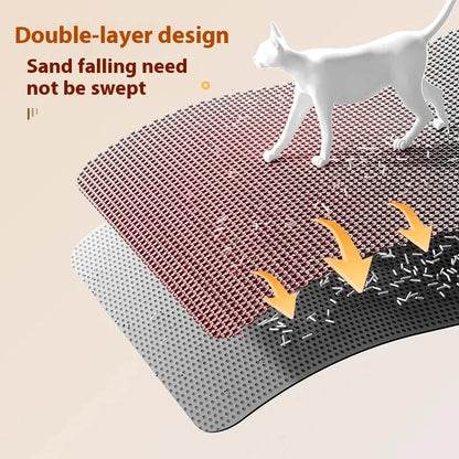 Extra Large Cat Litter Mat Double Layer Waterproof
