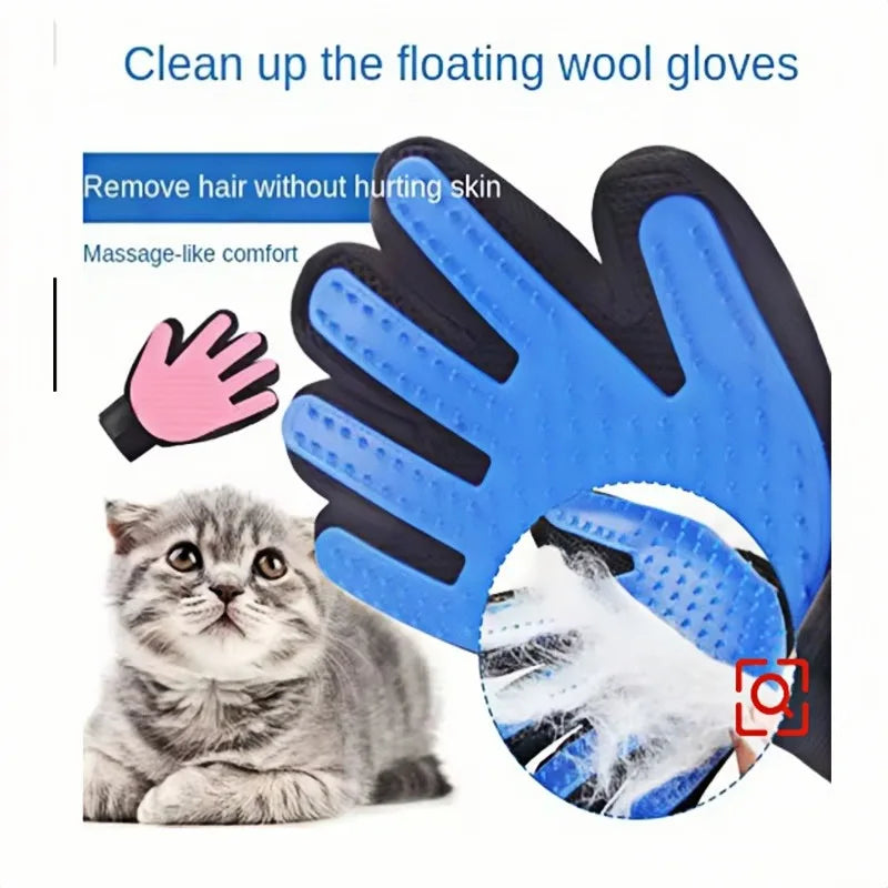 Silicone Pet Grooming Glove Brush For Dogs And Cats