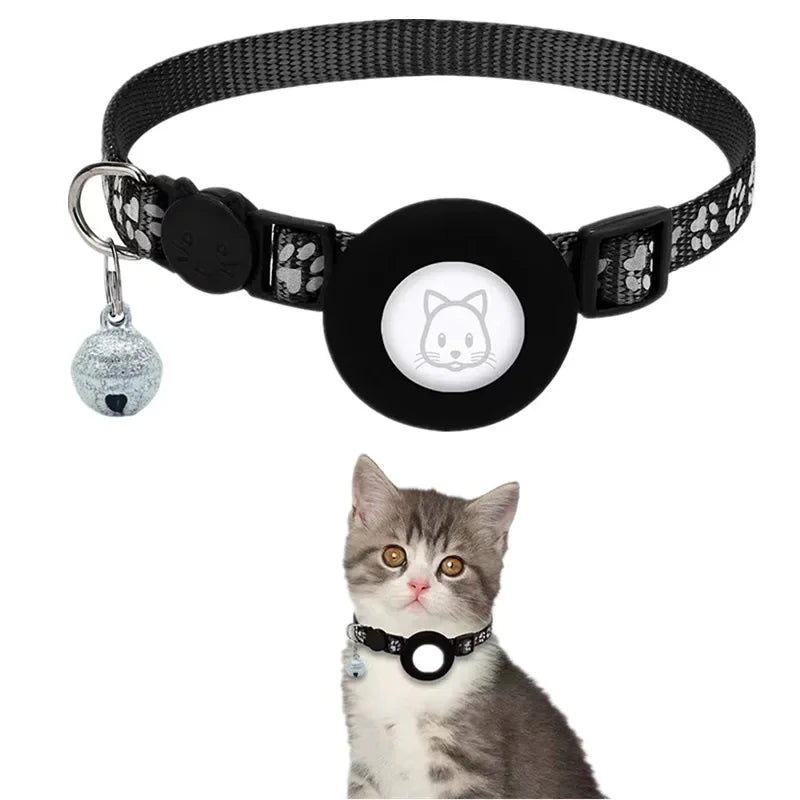 Cat Collar Compatible with Apple Airtag with Bell