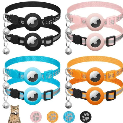 Cat Collar Compatible with Apple Airtag with Bell