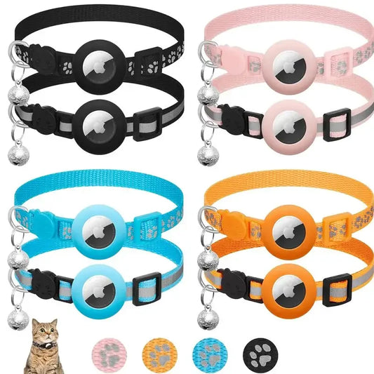 Cat Collar Compatible with Apple Airtag with Bell