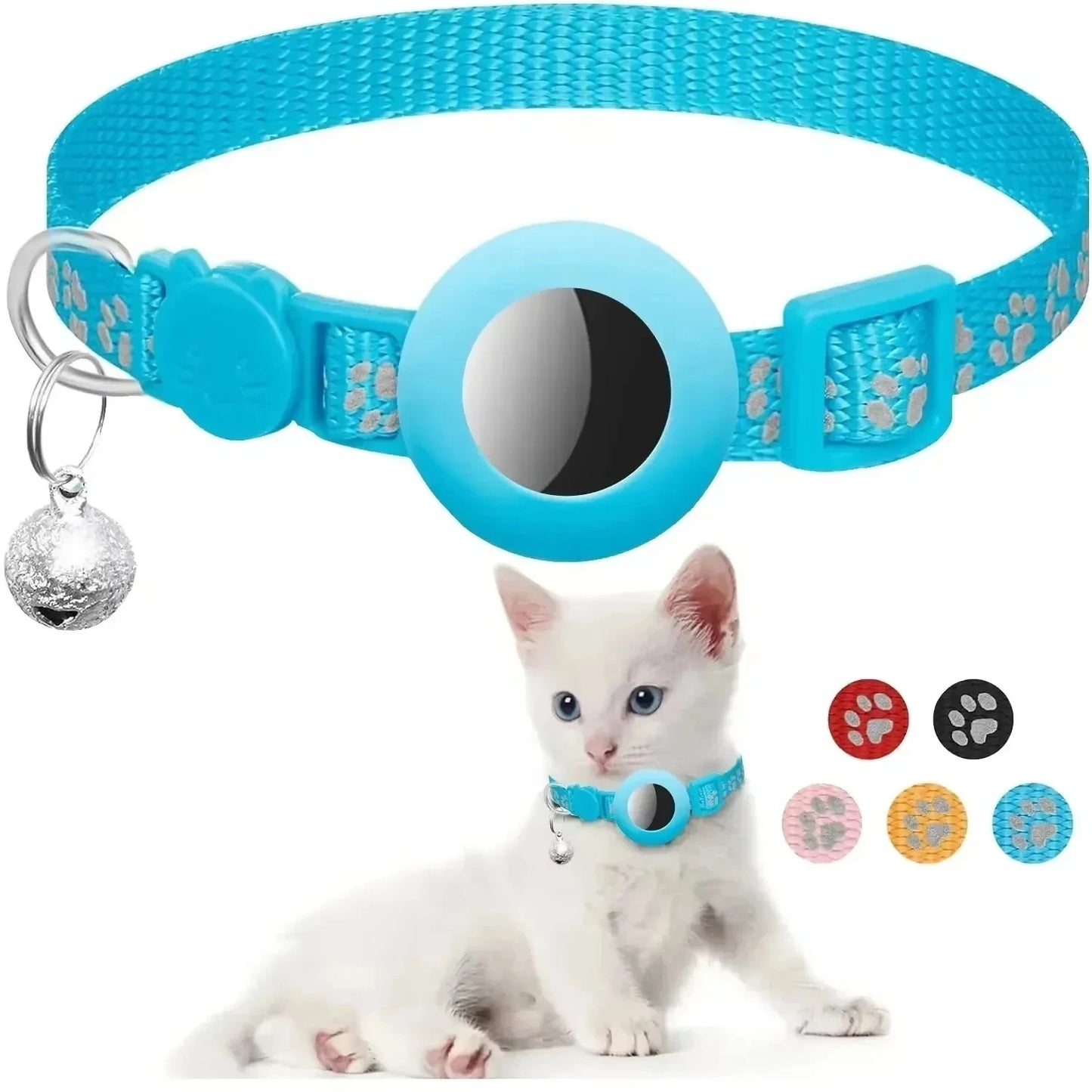 Cat Collar Compatible with Apple Airtag with Bell