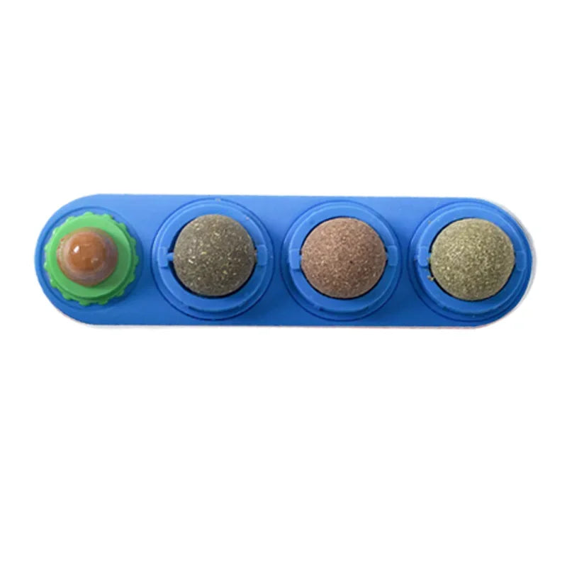4 in 1 Rotating Catnip Silver Vine Ball