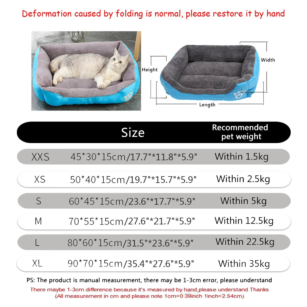 Plush Dog Sofa Bed With Waterproof Cotton Cushion