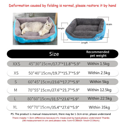 Plush Dog Sofa Bed With Waterproof Cotton Cushion