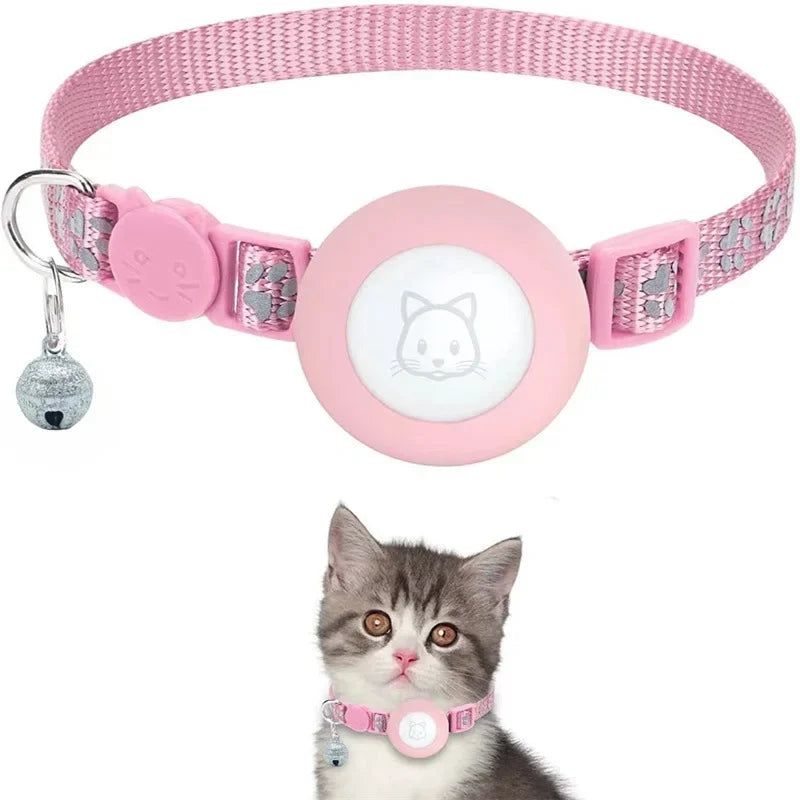 Cat Collar Compatible with Apple Airtag with Bell
