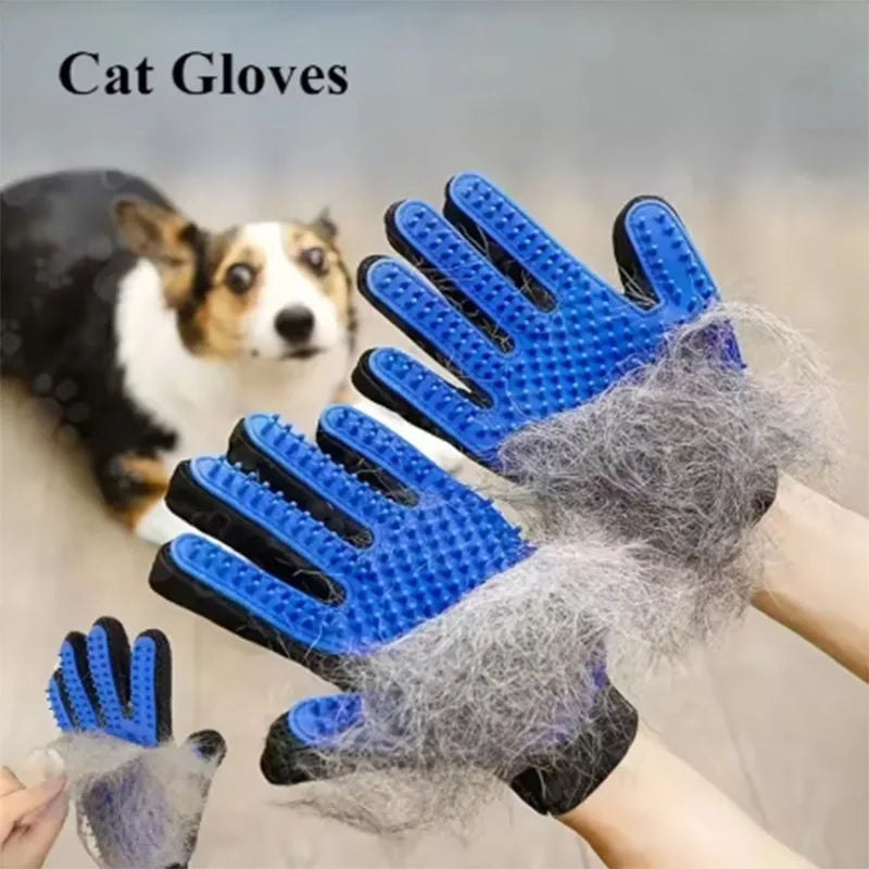 Silicone Pet Grooming Glove Brush For Dogs And Cats