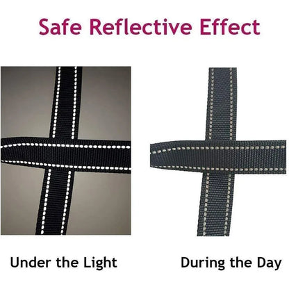 Reflective Pet Harness Collar and Lead Set