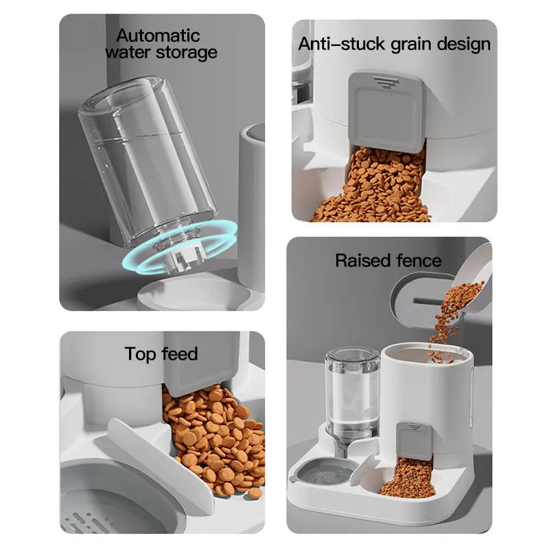 Automatic Cat Feeder And Water Dispenser – Large Capacity