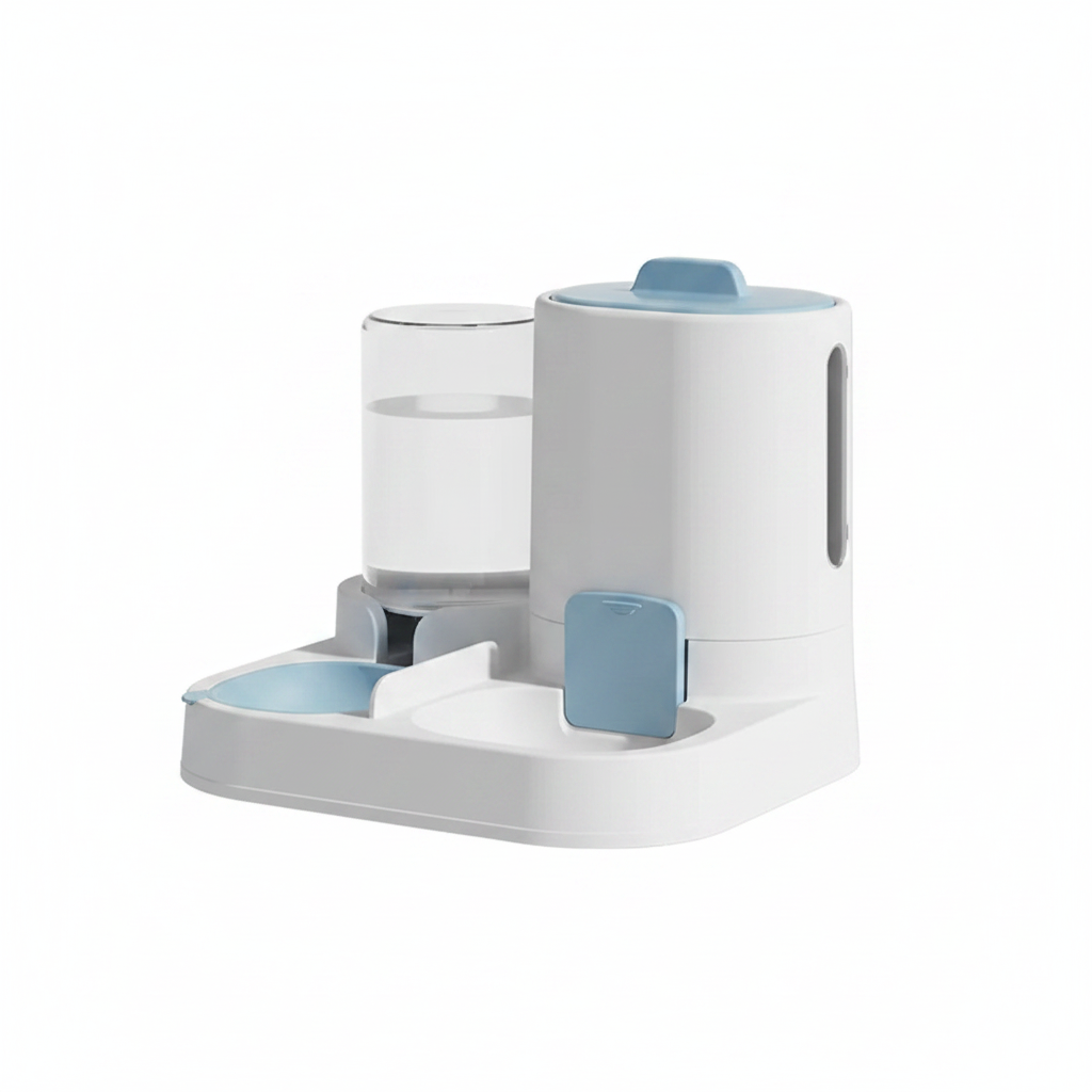 Blue feeder