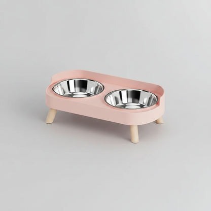 Pink bowl feeder