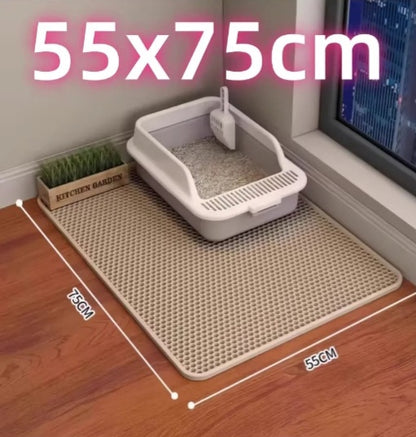 Extra Large Cat Litter Mat Double Layer Waterproof