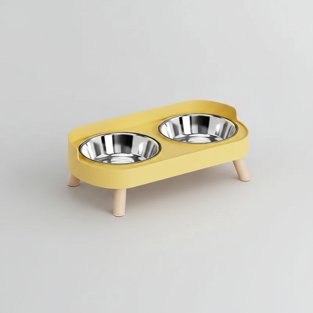 Yellow bowl feeder